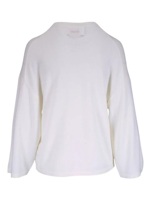 KHAITE Darcy bell-sleeve sweater - White - zdjęcie produktu nr 2