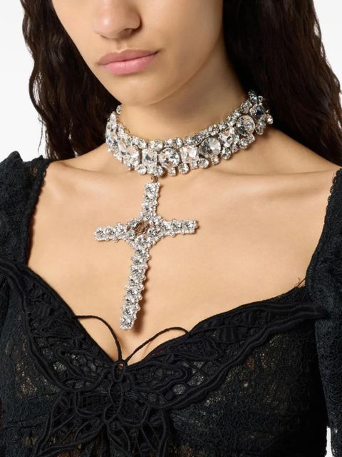 Blumarine cross choker - Silver - zdjęcie produktu nr 2
