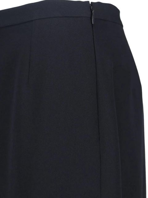 The Row Edric wool midi skirt - Black