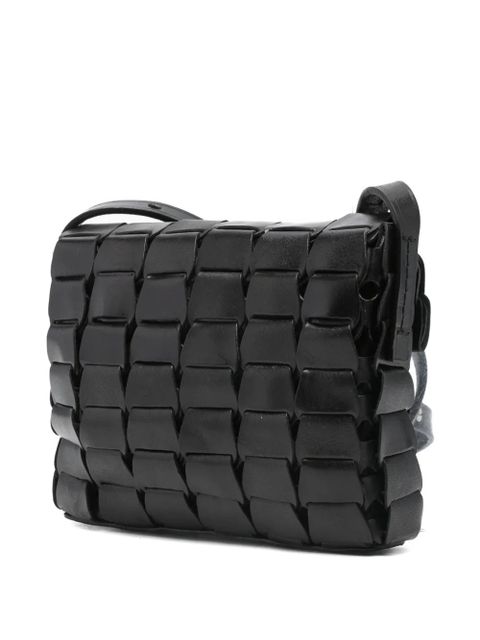 DRAGON DIFFUSION leather woven shoulder bag - Black - zdjęcie produktu nr 2