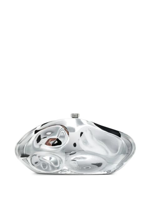 Cult Gaia Caldera sculpted clutch bag - Silver - zdjęcie produktu nr 1