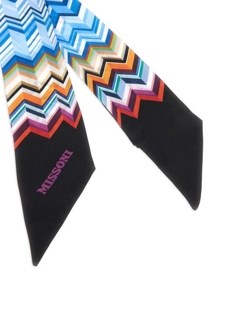 Missoni silk foulard - Blue - zdjęcie produktu nr 2
