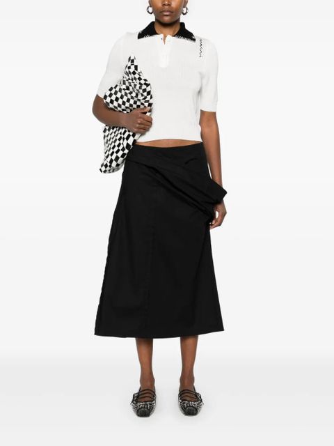 Marni contrastíng-collar polo shirt - White - zdjęcie produktu nr 2