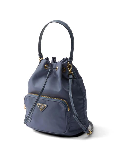 Prada Duet Re-Nylon bucket bag - Blue