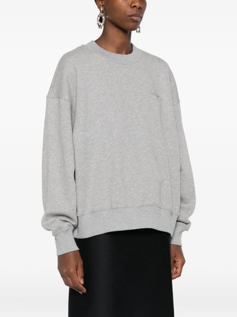 The Attico crew-neck cotton sweatshirt - Grey - zdjęcie produktu nr 2