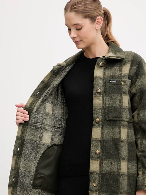 Columbia kurtka koszulowa Wildest Venture kolor zielony przejściowa 2136171