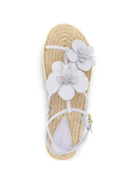ZIMMERMANN Orchid flower-embellished espadrilles sandals - Purple