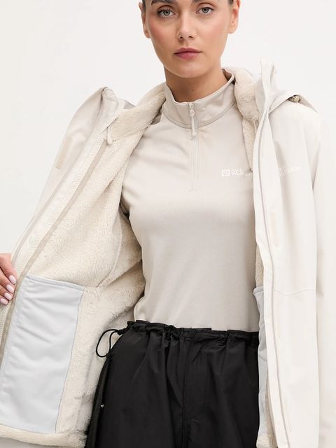 Jack Wolfskin kurtka outdoorowa Rotwand 3 in 1 kolor beżowy A60333