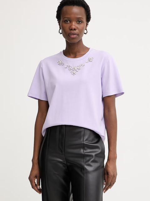 Morgan t-shirt damski bawełniany z elastanem - zdjęcie produktu nr 2