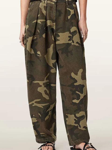 AllSaints spodnie baggy damskie bawełniane BECCA - zdjęcie produktu nr 1
