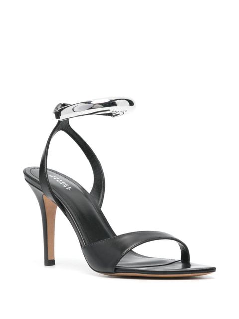 ISABEL MARANT Yluan 80mm leather sandals - Black - zdjęcie produktu nr 2