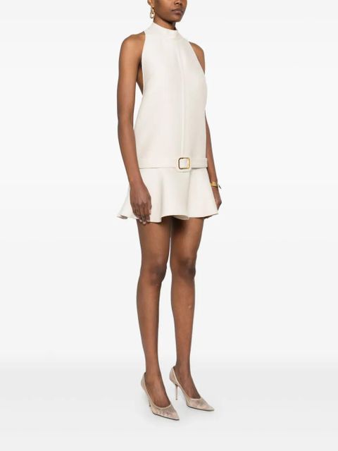 TOM FORD buckle-detail flared mini dress - Neutrals - zdjęcie produktu nr 2