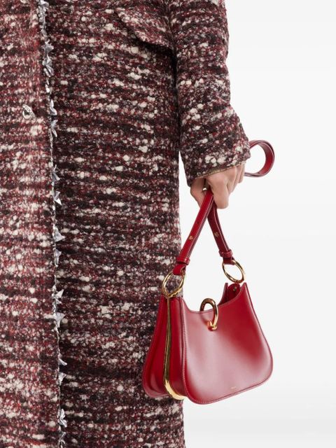 Rabanne adjustable-strap shoulder bag - Red