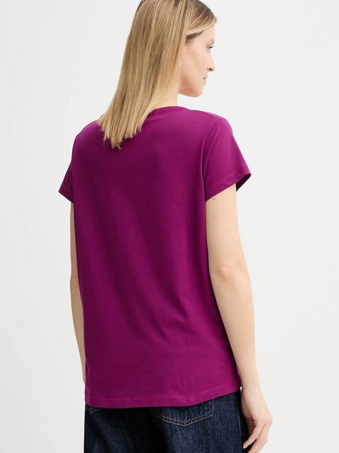 Marc O'Polo t-shirt bawełniany damski kolor różowy 506206751431