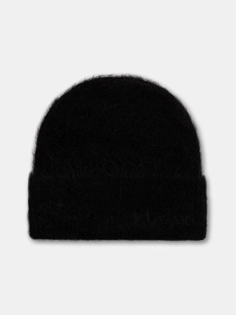 Answear.LAB czapka kaszmirowa kolor czarny - zdjęcie produktu nr 1