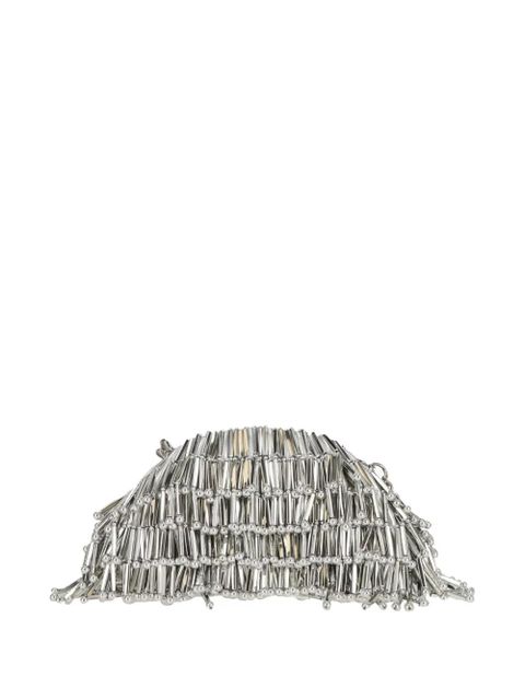 Cult Gaia nano Jaala beaded clutch bag - Silver - zdjęcie produktu nr 2