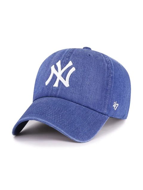 47 brand czapka z daszkiem jeansowa MLB New York Yankees kolor niebieski B-LENON17DGS-TB - zdjęcie produktu nr 1