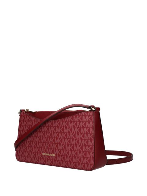 Michael Kors monogram-pattern shoulder bag - Red