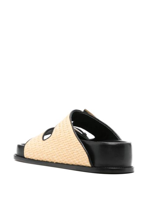 Paris Texas double-buckle sandals - Neutrals