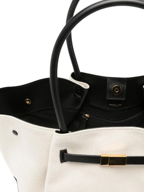 DeMellier New York canvas leather tote bag - Neutrals