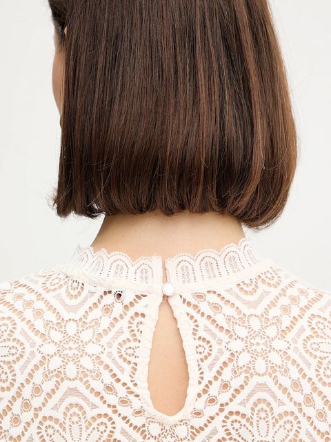 Morgan bluzka TYRIA damska kolor beżowy gładka TYRIA