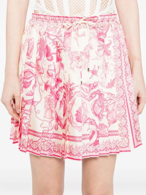 Versace Underwater Barocco pleated skirt - Neutrals - zdjęcie produktu nr 2