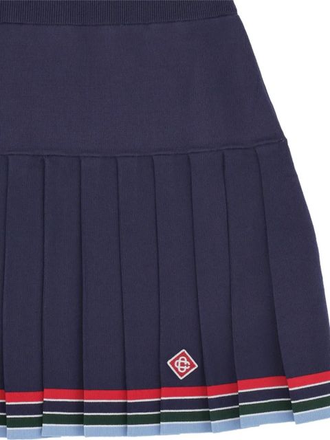 Casablanca pleated mini skirt - Blue
