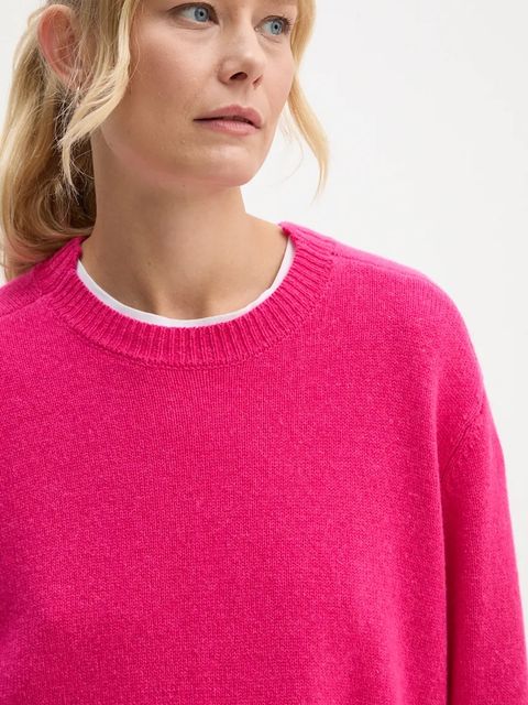 AERON sweter kaszmirowy kolor różowy PU267548