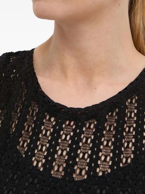 PINKO openwork midi dress - Black