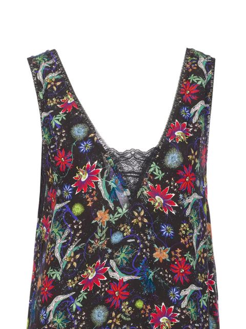 Zadig&Voltaire Renzo lace-panel floral-print maxi dress - Black - zdjęcie produktu nr 2