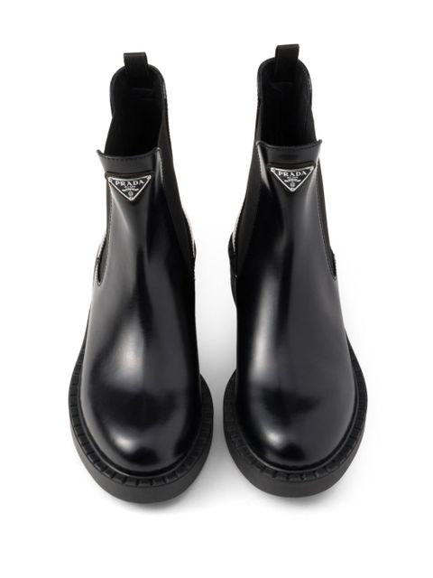 Prada 50mm Chocolate Chelsea boots - Black