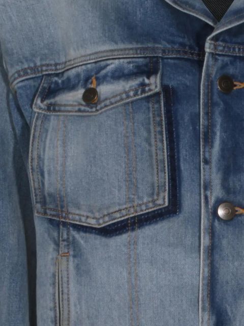 Maison Margiela patch-pockets denim jacket - Blue