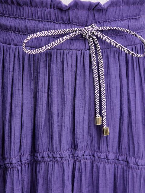 La Petite Française spódnica JOSETTE kolor fioletowy midi rozkloszowana JOSETTE