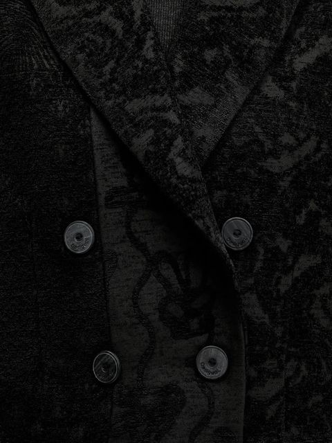 Desigual płaszcz PATCH BLACK kolor czarny 25WWEW16