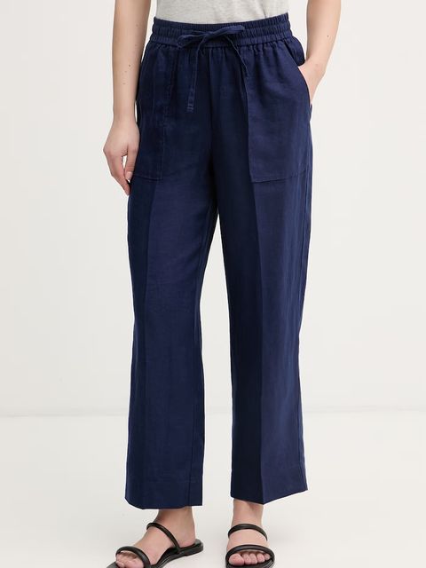 United Colors of Benetton spodnie damskie lniane - zdjęcie produktu nr 1