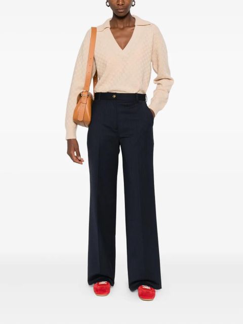 SANDRO textured V-neck sweater - Neutrals - zdjęcie produktu nr 2