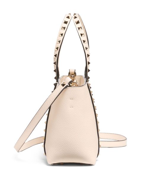 Valentino Garavani small Rockstud tote bag - Neutrals