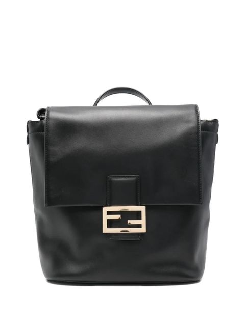 FENDI leather backpack - Black - zdjęcie produktu nr 1