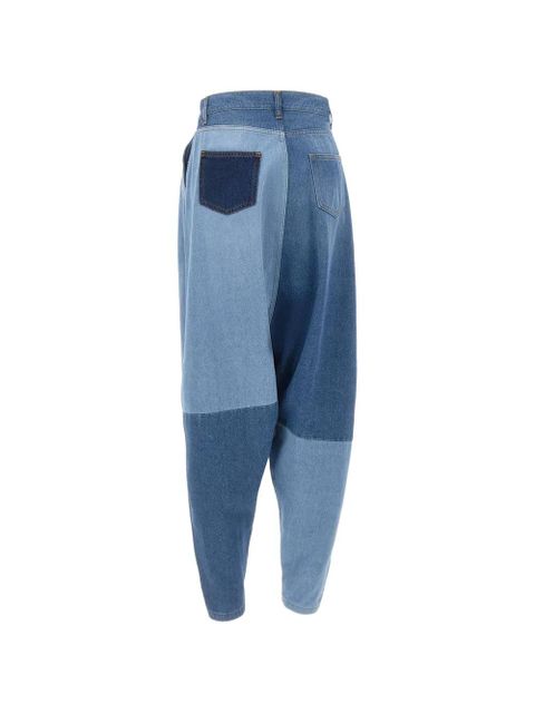 Coperni Sarouel patchwork jeans - Blue