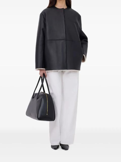 LouLou de Saison FARGO leather shearling coat - Black