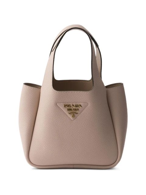 Prada leather tote bag - Pink - zdjęcie produktu nr 2