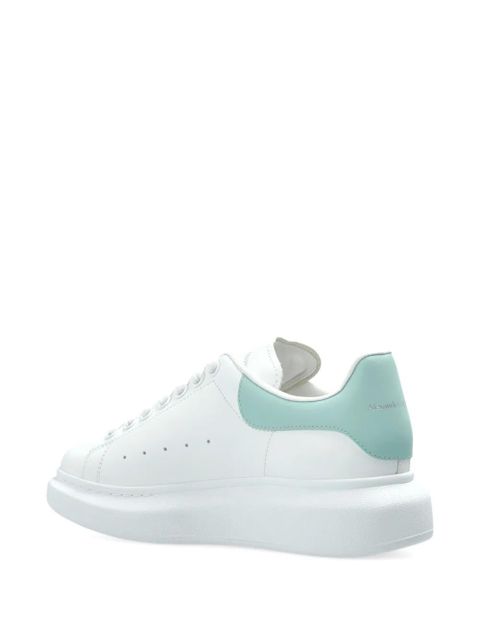 Alexander McQueen Oversized leather platform sneakers - White