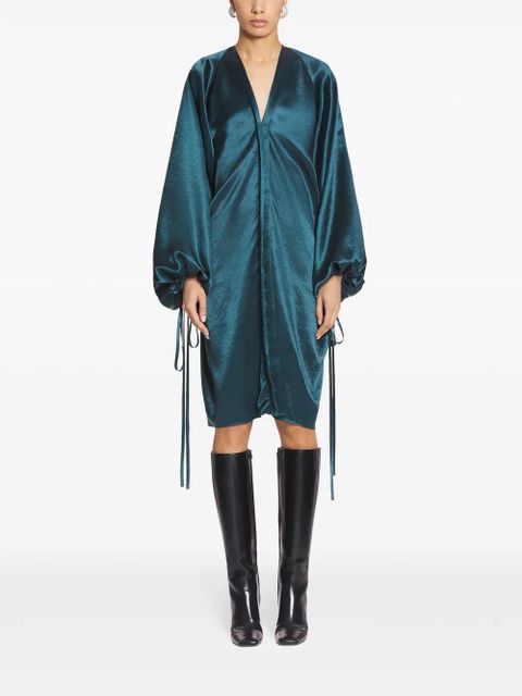 Lanvin satin-finish midi dress - Blue