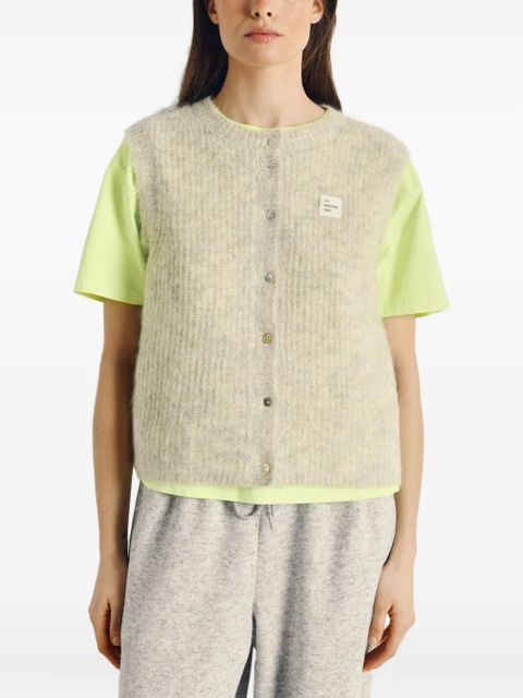 American Vintage East sleeveless button vest - Neutrals