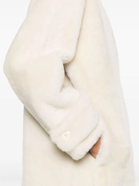 Yves Salomon shearling coat - White