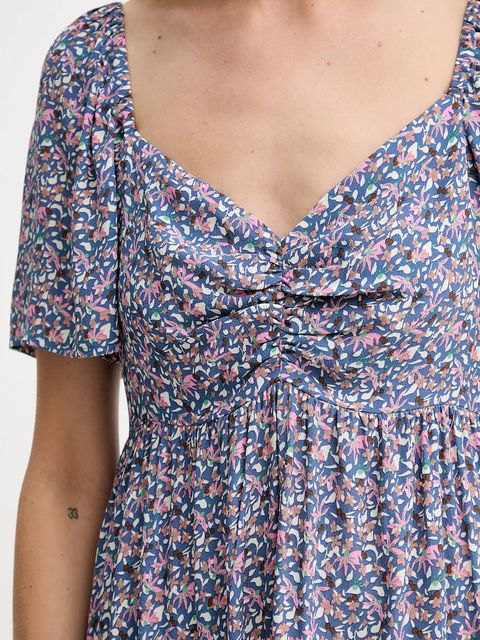 Marc O'Polo sukienka kolor niebieski midi rozkloszowana 5000006489