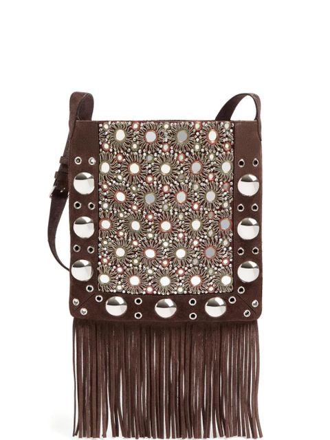 Valentino Garavani embroidered cross body bag - Brown - zdjęcie produktu nr 1