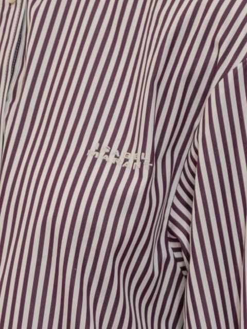 ISABEL MARANT Fabriza striped button-down shirt - Red
