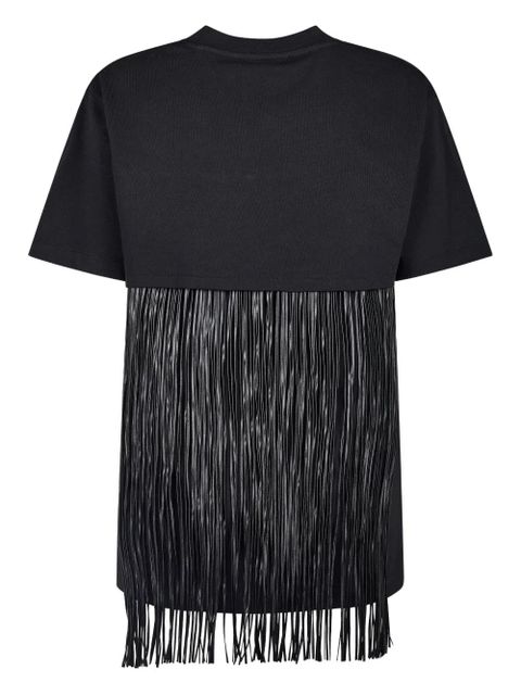Sportmax fringe-detail T-shirt - Black - zdjęcie produktu nr 2