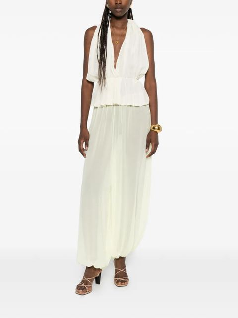 The Frankie Shop Mio sheer balloon pants - Yellow - zdjęcie produktu nr 2
